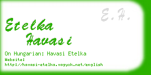 etelka havasi business card